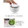icokka K&A Spinner, a salad spinner/vegetable drainer that can be used with the Spinner Chopper lid, manual and washable (with lid)
