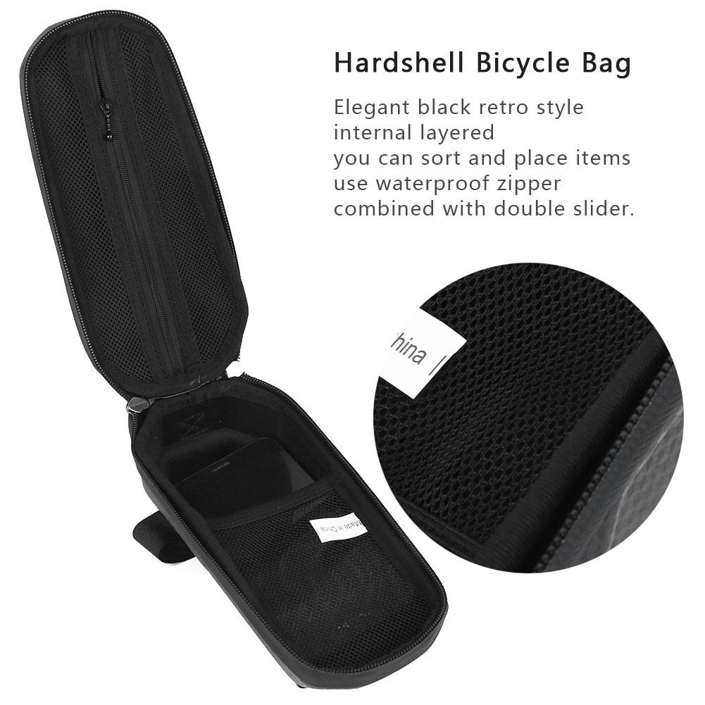 Bike Front Beam Bag Storage Bag Hardshell Mountain Bike Bag Front Beam Pipe Waterproof Saddle Cycling Equipment
