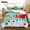 Santa Clause Sleigh Bedding Set Duvet Cover Set 3D Bedding Digital Printing Bed Linen Queen Size Bedding Set Fashion Design