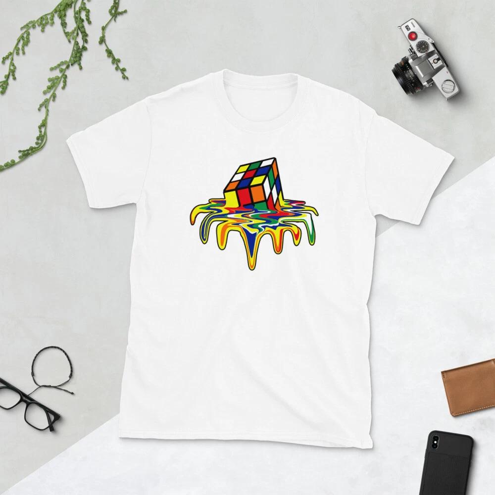 MELTING TRENDY RUBIC RUBIK CUBE Short-Sleeve Unisex T-Shirt 3XL