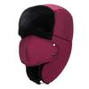 Unisex Winter Earflap Warm Russian Face Mask Ski Cap Outdoor Aviator Trapper Hat