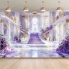 2D Castle Palace Staircase Backdrop Bridal Shower & Prom Photo Booth
