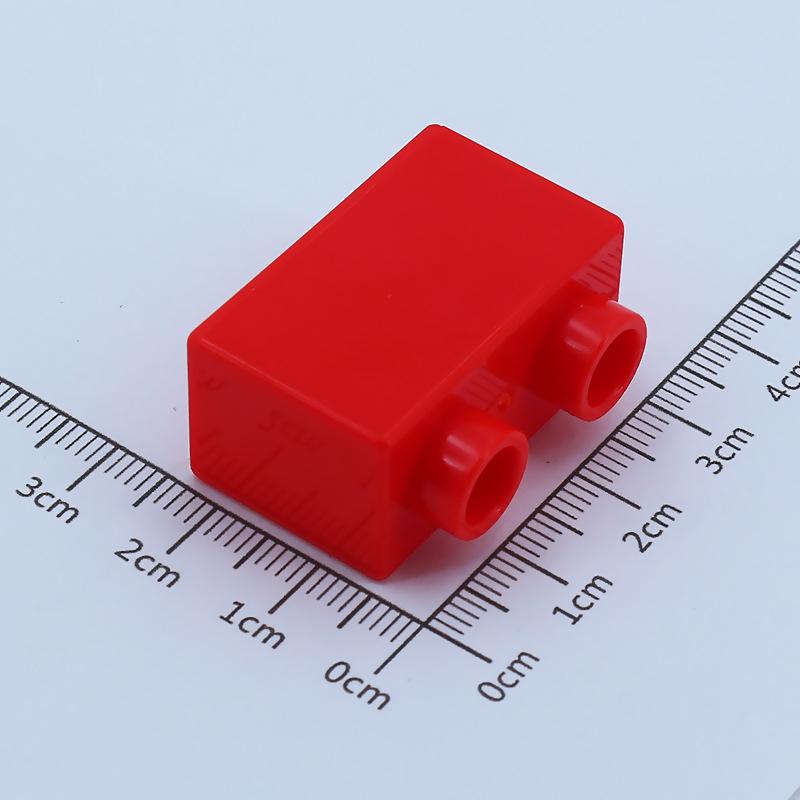 4 pezzi Mattoncini da Costruzione Grandi Fai da te 1x2 Mattoncini Grande Dimensione Accessori Assemblati Pezzi all'Ingrosso Giocattolo Educativo per Bambini