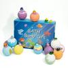 Marine-Themed Plush Toy Bath Bomb Gift Set - 12x70g Bath Salt Balls