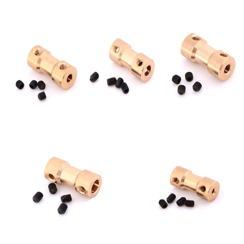Acoplador de Eje de 2 Mm a 10 mm Junta universal para Bricolaje Motor Modelo De Juguete Coche Barco