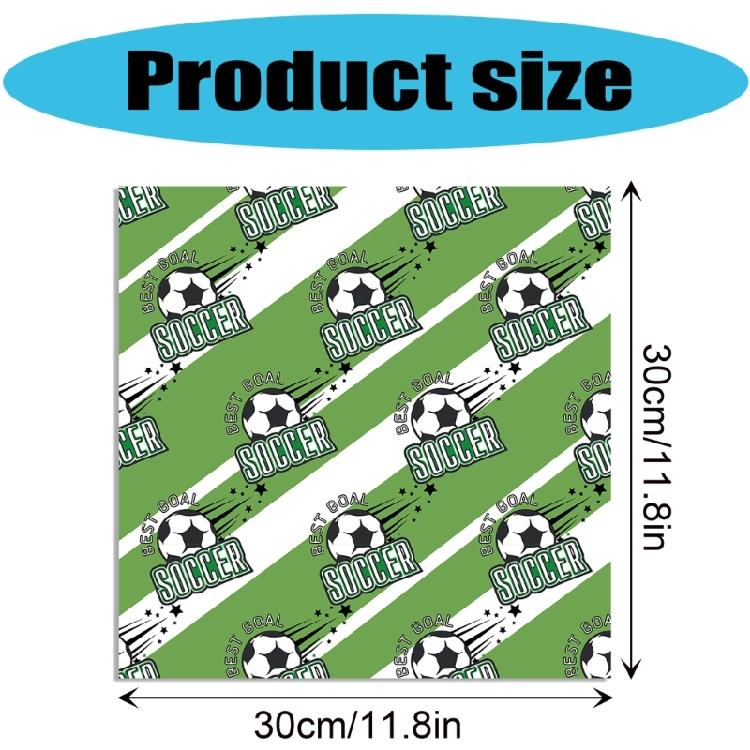24 Sheets Scrapbooking Paper Football Themed Decorative Paper for Scrapbooking Journal Planner Album Invitation Card