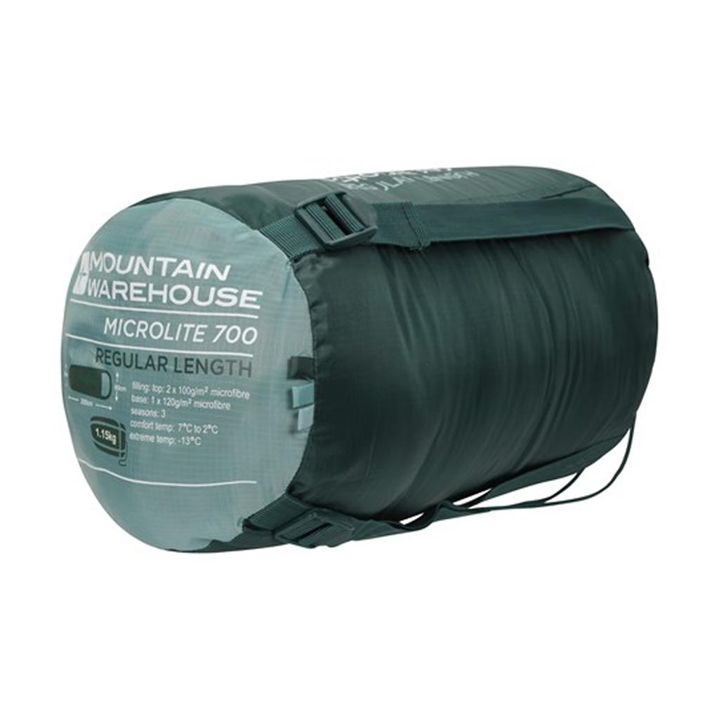 Mountain Warehouse Microlite 700 215cm Mid Season Mummy Sleeping Bag