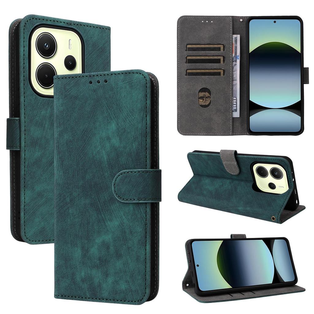 Leather Flip Cover For Xiaomi Redmi Note 14 4G Leather Case Shockproof Wallet Shockproof Bumper Covers