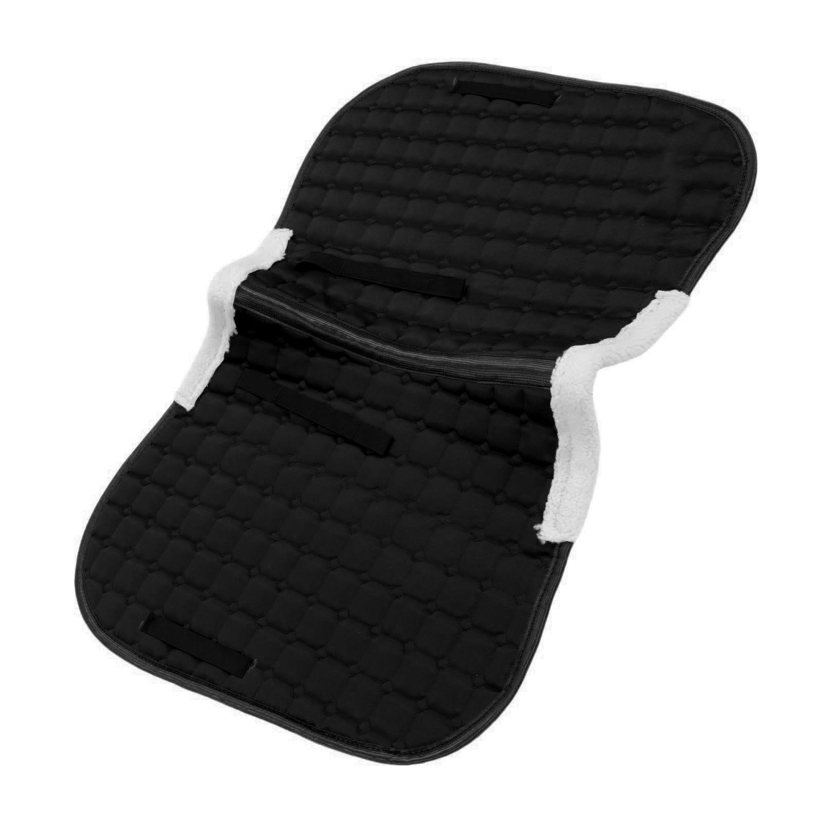 Tapis de selle pour cheval Absorbant la transpiration Antidérapant Confortable Élégant Coupe 3D Siège d'équitation Tapis de selle