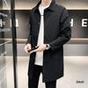 Men's Mid-Length Korean-Style Trendy Windbreaker Jacket - British Casual Coat for Spring/Autumn 2023