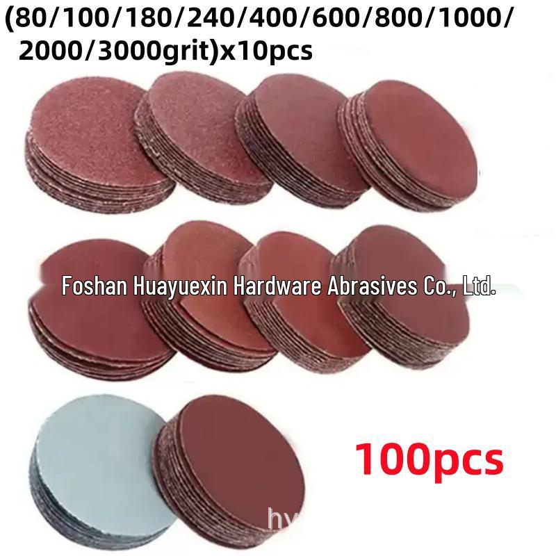 50mm Flocked Sandpaper Set, 303 Pieces (40-7000 Grit) for Metal & Wood Polishing