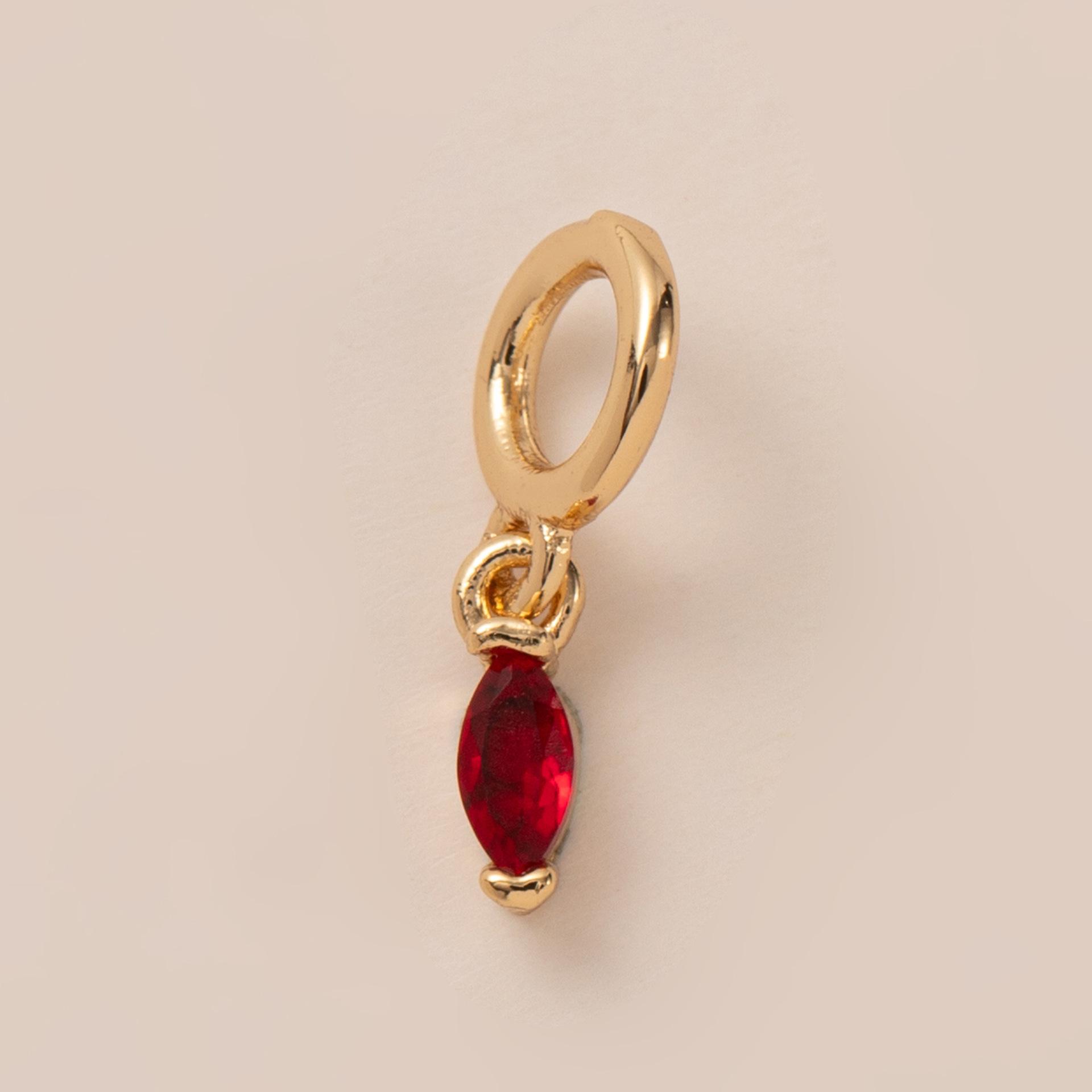 

Classic Element Diydecember Birthstone Zircon Pendant Mother S Day Color Retention Vacuum Furnace Plated With 18K Gold