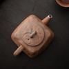 Empty Zhai Old Rock Clay Pot Vintage Stoneware Little Teapot Kung Fu Tea Set Handmade Silver Gilded Tea Kettle Tea Infuser