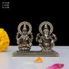Laxmi Ganesha Idol for Good Luck & Worship | 1.5" Small Hindu God Statue Figurine Perfect for Decoration Puja & Gifting Purpose Sculpture