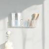 1/5PCS Makeup Brush Lipstick Holder Organizer Plastic 3Grids Eyebrow Pencil Lipstick Makeup Brush Small Object Storage Box