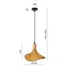 Boho Bamboo Hanging Lamp 33cm 1xE27