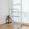 Multi-Functional Wing-Shaped Folding Clothes & Diaper Drying Rack - Mobile Stainless Steel Floor Rack