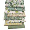 8PCS Material Feito à Mão DIY Tecidos Estampados Verdes 25X20cm Tecidos para Costura Quilting 50*40cm Tecido de Algodão para Artesanato