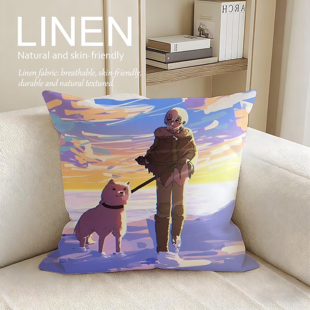 Anime To Your Eternity Cushion Cover Pillowcase Set Pcs x x Breathable Washable Sofa Cushion Cover
