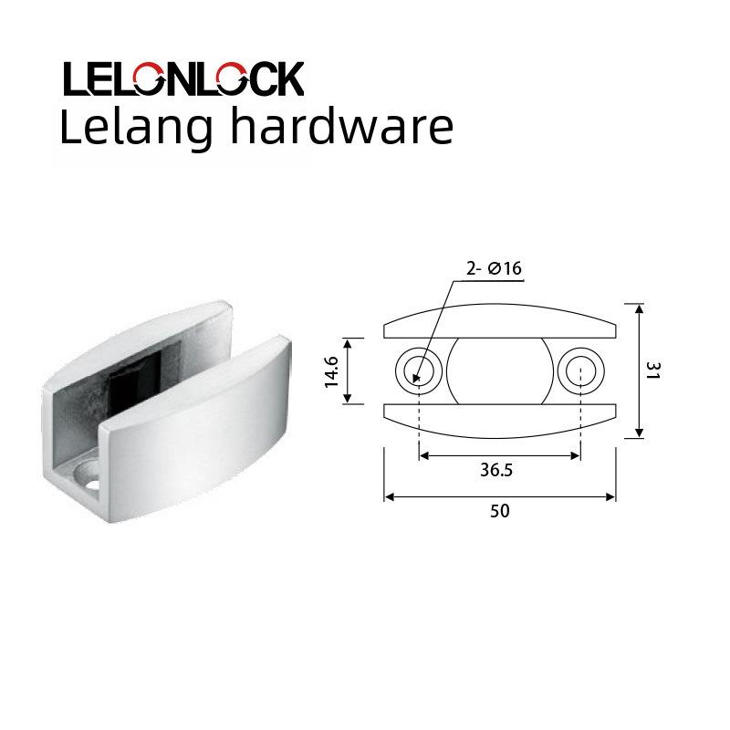 304 Stainless Steel Glass Sliding Door Stopper for Shower Rooms