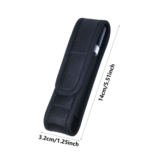 Flashlight Holster | Flashlight Waist Pack Belt Pouch - Waterproof Nylon Portable Flashlight Holder, Duty Belt Accessory for Fishing, Hiking, and Outd