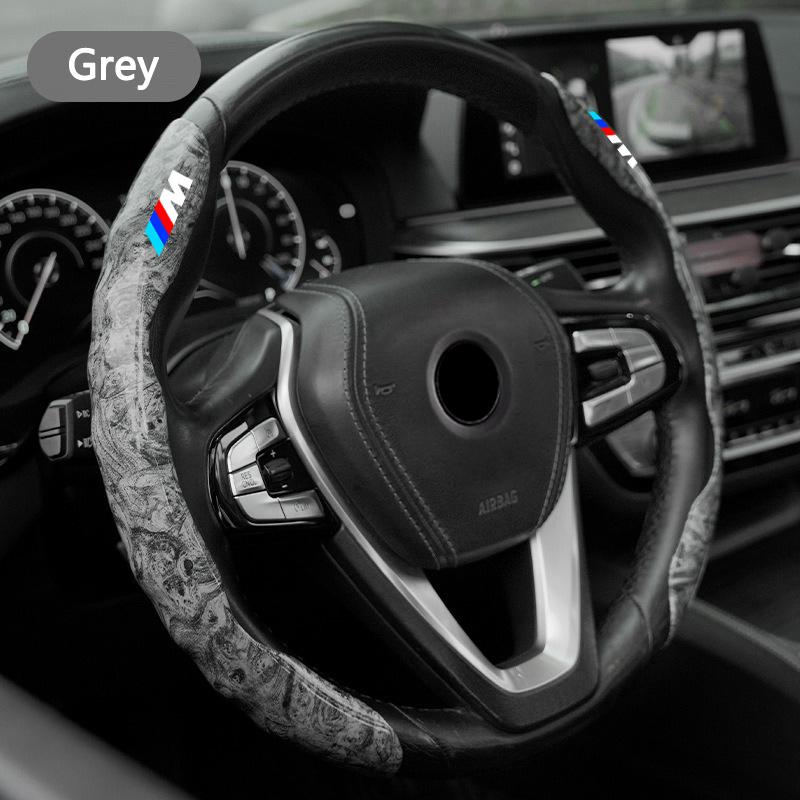 Hot 2025 For BMW M X1 X3 X5 X6 G20 G30 F10 F15 F30 X7 E39 E46 E87 E90 E92 TPU Stylish Car Carbon fiber Steering Wheel Cover Acc