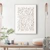 Modern 2D Flat Shapes Texture Prints Posters,  Wabi-sabi Style White Geometry Canvas Painting Wall Arts Wall Decor Unframe