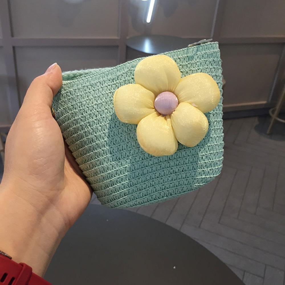 

Солнцезащитная детская соломенная шляпа-сумка с большими полями, пляжная шляпа, модная шляпа от солнца для детей, девочек Blue bag