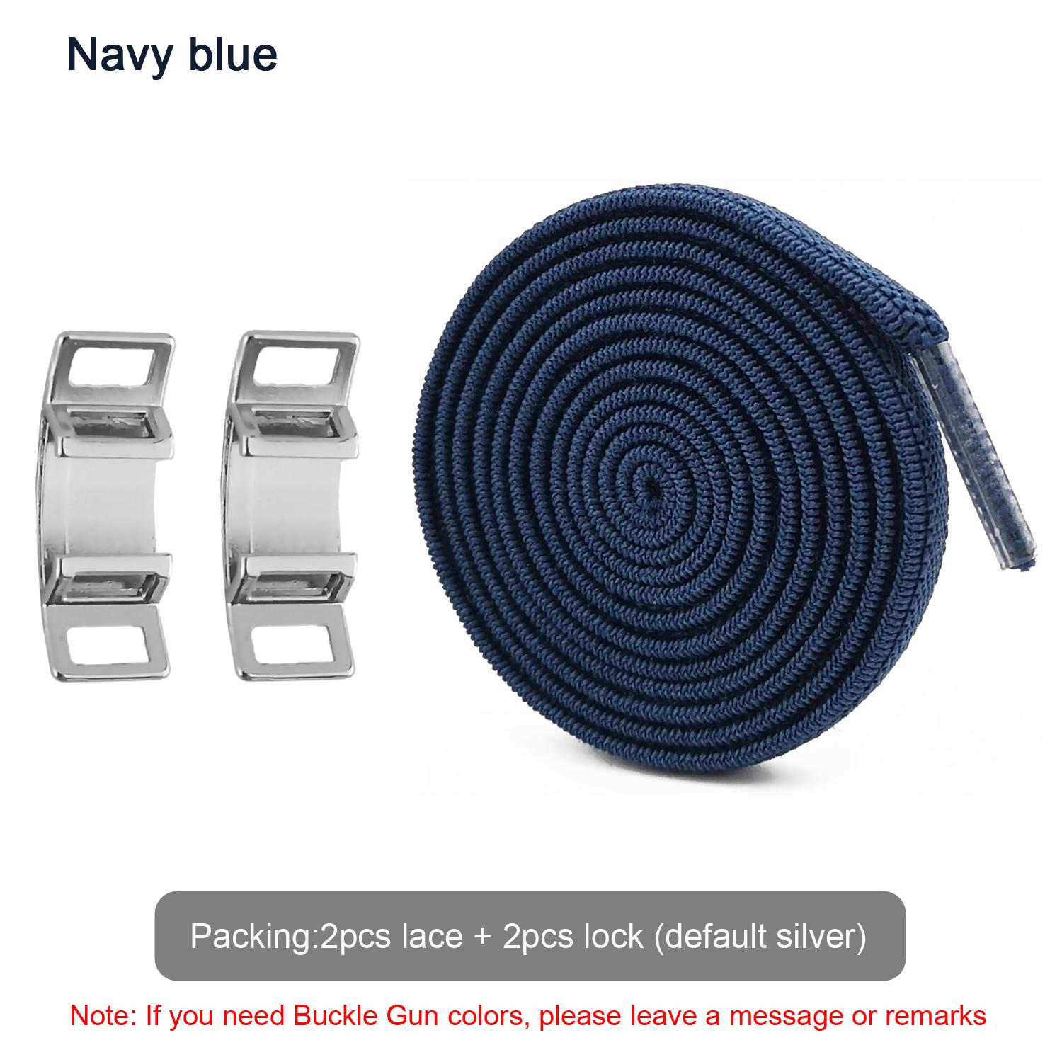 

№ 8, новые креативные эластичные шнурки без завязок, плоские шнурки для кроссовок AF1, шнурки с металлической пряжкой для женщин, мужчин, детей, взрослых, шнурки T-AF1-navy blue темно-синий