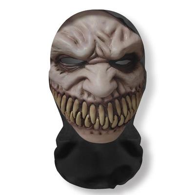 Halloween Geistergesicht 3D-gedruckte Maske Stretch-Netz Vollgesichtsmaske Schädel Kopfschmuck Lustige Party Halloween Horror Cosplay Requisiten