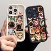 Buntes Katzen-Design Handyhülle Für Apple 17 Air Pro 16 Pro 15 14 13 12 11 Mini X XS Xsmax 8 7 Rückseite