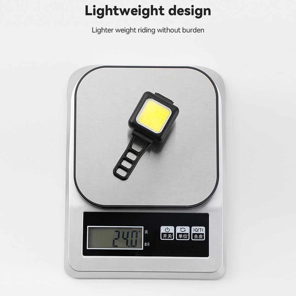 130LM/80LM 150mAh Headlight Rear Lamp Type-C USB Rechargeable Waterproof COB LED Warning Cycling Light Cycling Accessories