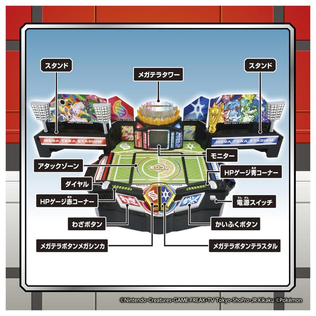 TAKARA TOMY Pokemon Moncolle Fierce Battle! Mega Terra Stadium