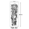Full Arm Tattoo Sticker, Full Arm Big Picture Tattoo Sticker, Flower Arm Tattoo Sticker Tattoo