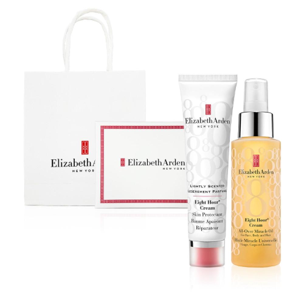

Elizabeth Arden [2 Set] 8 Hour Cream Light Recessed 50ml+all Over Miracle Oil 100ml [shopping Bag+gift Box] FREE