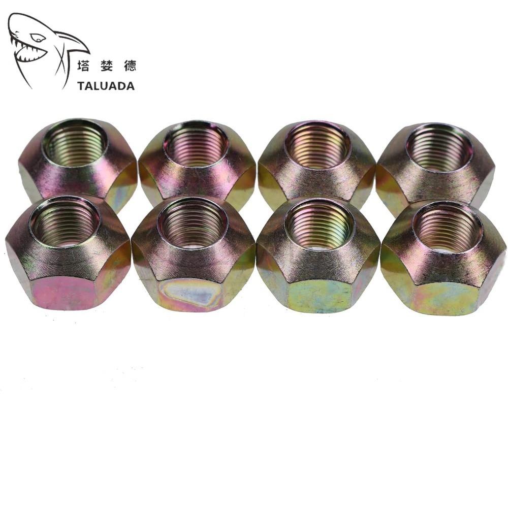 8X Rim Lug Wheel Nut 6564669 & 8X Rim Stud Wheel Bolt 6709170 Set For Bobcat 751 753 763 863 873 883 S150 S175 S185 Excavators