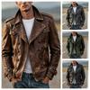 Retro Men's Casual Fashion Jacket European and American Fall/Winter Vintage Coats Man Streetwear Comfortable Versatile Outerwear