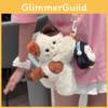 Calico Cute Cat Plush Bag With Adjustable Shoulder Straps For Casual Carry Daily
