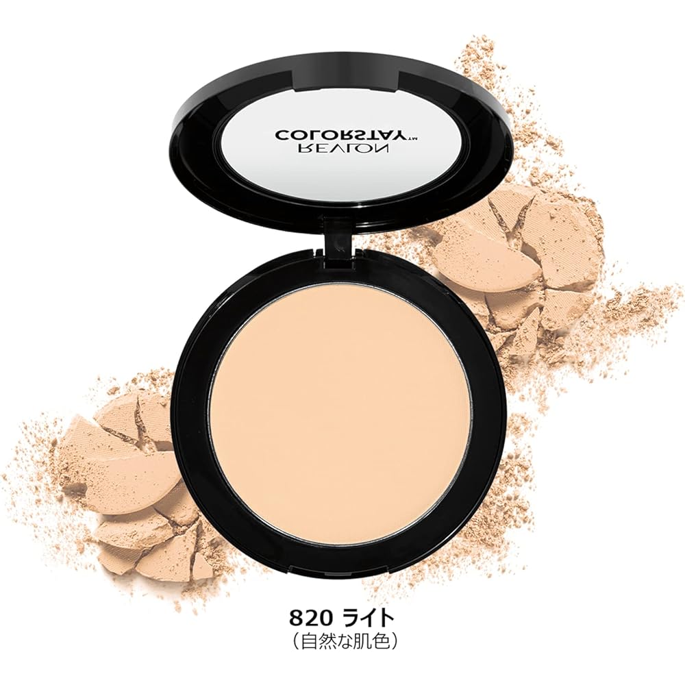 Revlon ColorStay Pressed Powder N 820 Light 8.4g with Puff and Mirror Oil Control Face Powder Natural Finish