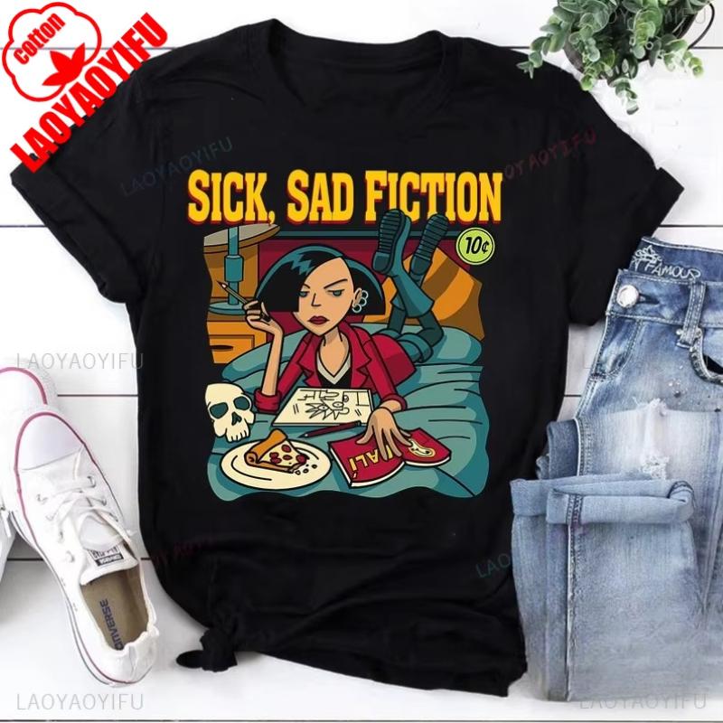 Camisa Sick Sad World Camisa Daria Lane Sick Sad Fiction  Camiseta clásica Jane Lane Camisa Jane Lane Camisa Pulp Fiction M