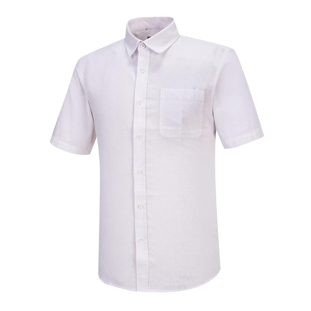 KOLPING Men'S Summer Linen Basic Short Sleeve Shirt Balanche Kph5805M
