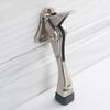 2Pcs Easy Pedals Kick Down Door Stop Adjustable Door Holder Wall Protector Zincs Alloy Doorstop with Rubber Tip
