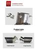 Adjustable Bent Exhaust Pipe for 114mm Carbon Fiber Tailpipe & Stainless Steel Muffler