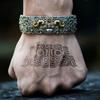 Carving Pixiu Retro Chinese Style Mighty Opening Bracelet Bracelet Accessories Ethnic Style Bracelet Men