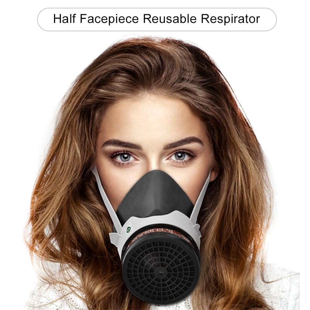 Half Facepiece Reusable Respirator Anti Toxic Protective Mask