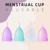 Menstrual Collector Medical Silicone Rainbow Colour Menstrual Cup Sterilizer Vagina Women Hygienic Silicon Period Menstruation(A01)