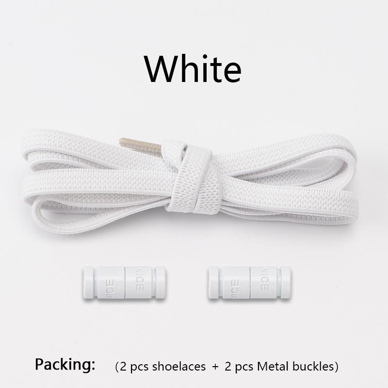 New Elastic Laces Sneakers Capsule Lock Boots Shoelaces Without ties Kids Adult No Tie Shoe laces Flat Rubber Shoelace for Shoes