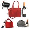1 X Wine/beer Bag Felt 6-Grids Beer Wine Protective Handbag Storage Bag Carrier