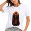Totenkopf Sterblichkeit Hinweise Wounisex Baumwoll-T-Shirt, Reine Baumwolle Premium-Druck, Langlebig, Lässig Und Modisch. Drücken Sie Ihren einzigartigen Stil mit diesem Am aus