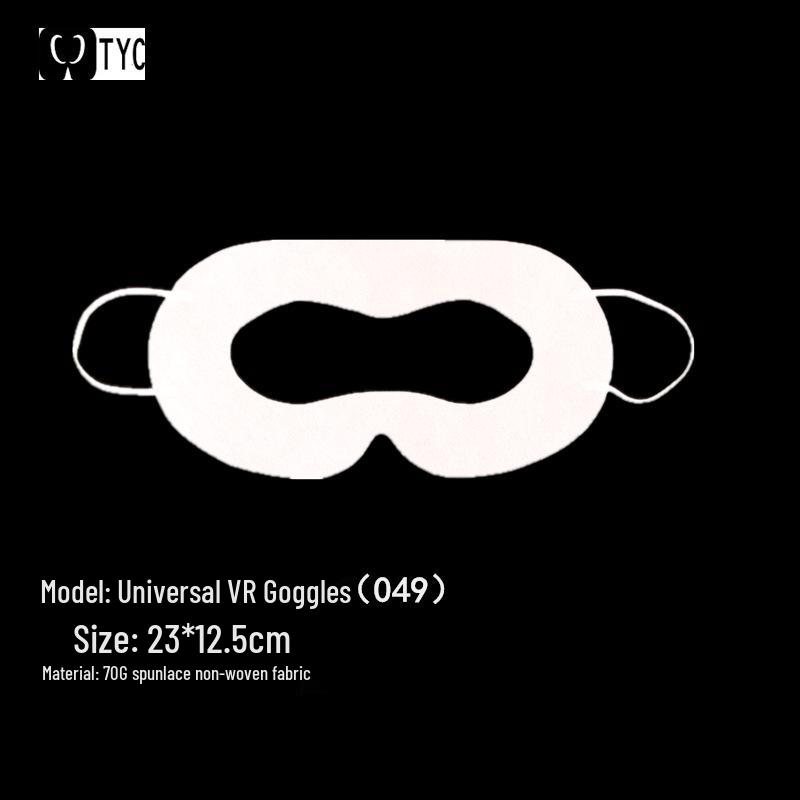 Universelle Einweg-Hygiene-VR-Augenmaske für Oculus Quest 2/3 und Pico 4 - Schwarz & Weiß Vliesstoff